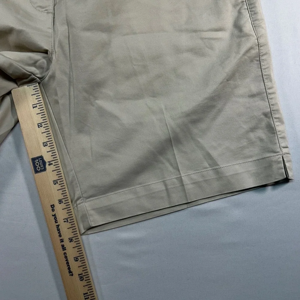 Adidas Womens Golf Shorts Khaki Tan Stretch Cotton Blend Size 10 Activewear